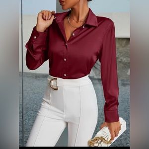 SHEIN Satin Blouse